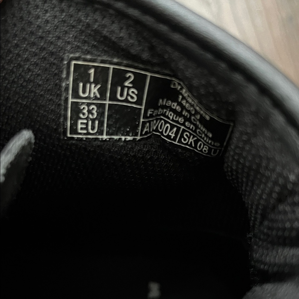 Dr. Martens Shiny Black Lace-Up Boots - Picture 2 of 16